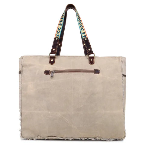 Sixtease Upcycled Canvas Weekender Bag - SB8001