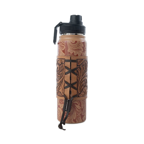 Myra Water Bottle  - Brown Baroque - S-14081