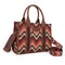 WG2211-8120SBR Wrangler Southwestern Pattern Tote