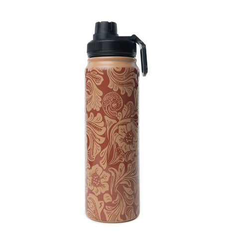 Myra Water Bottle  - Brown Baroque - S-14081