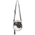 Sixtease Black/Silver Round Small/Crossbody Bag - SB3431