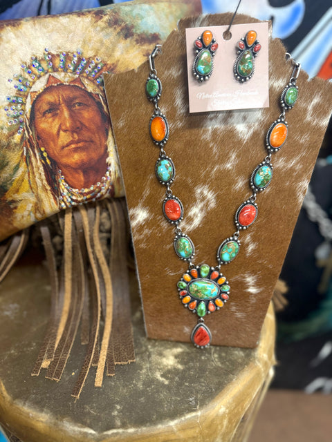 Turquoise Necklace/Earring Set