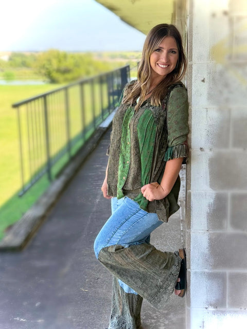 Boho Velvet Top #161