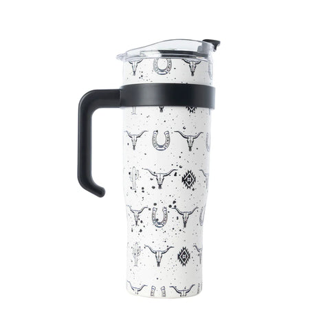 Myra Steel Westmark Tooled Tumbler S-14766