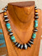 NAVAJO PEARL 16" TURQUOISE   HOA