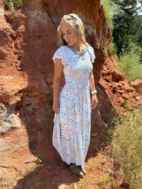 Floral Smocked Dress #502