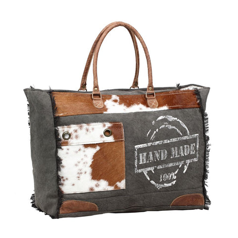 Myra 100% Handmade Print Weekender Bag