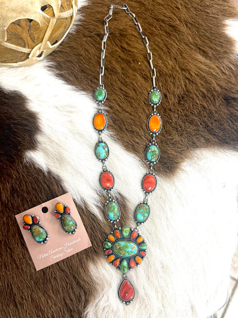 Turquoise Necklace/Earring Set