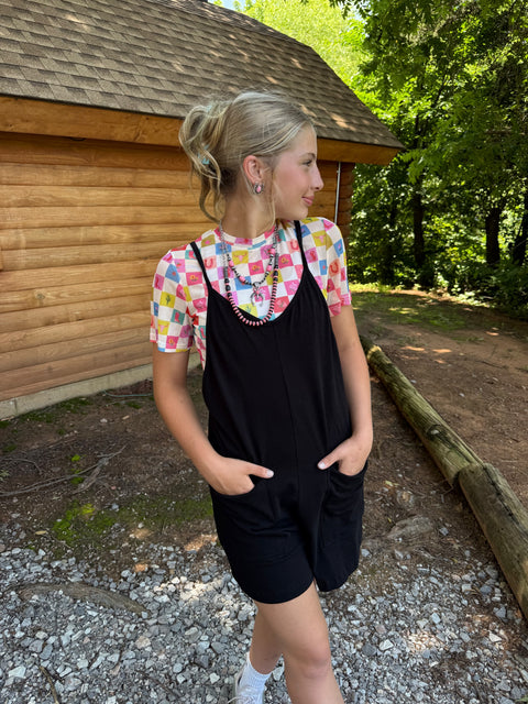 Cowgirl Checks Mesh Top