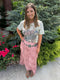 Layered Fringe Skirt OLS4794