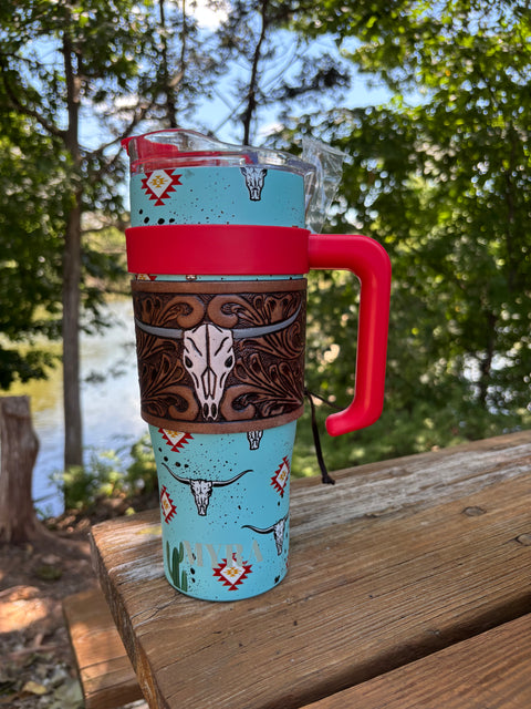 Myra Wide Wyoming Sky Blue Tumbler S-12057