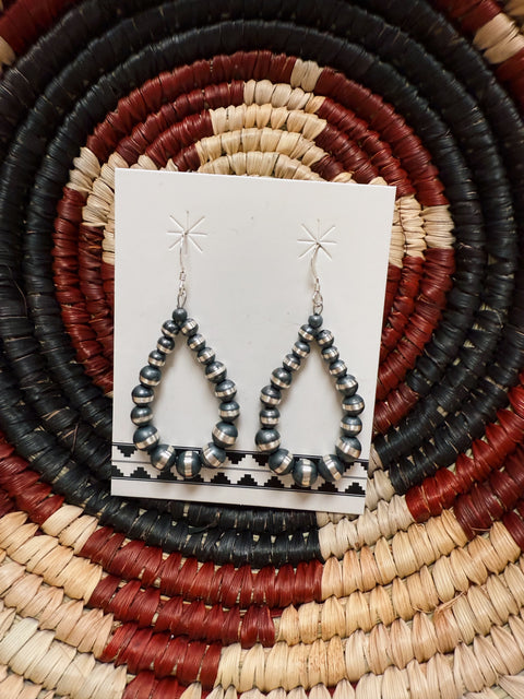 Silver Pearl Earrings HHNO-