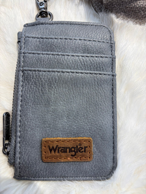 Wrangler Camo Print Dual Pouch Wristlet - Grey WG286-W0051GY