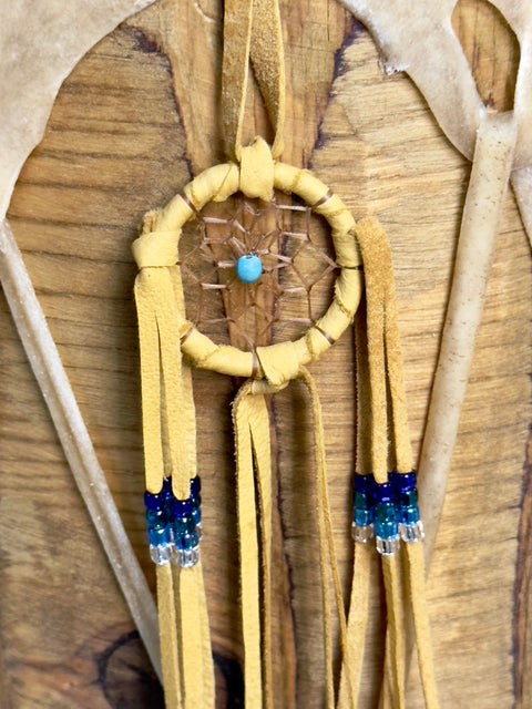 1" Handmade Dreamcatcher - Camel