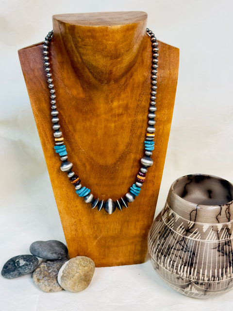 RIVER STRAND 18" NAVAJO PEARL STONE SID