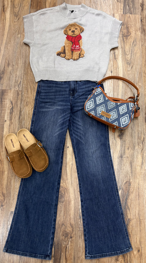 Teddy Bear Short-Sleeve Sweater #217