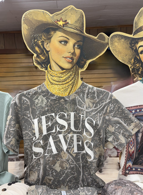 Jesus Saves Camo Tee #80