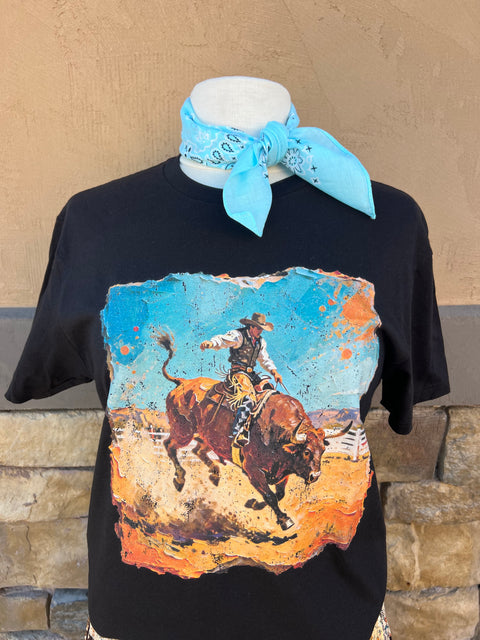Brushstroke Bullrider #140