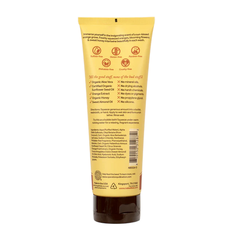 The Naked Bee Orange Blossom Honey Purifying Body Wash - 8oz