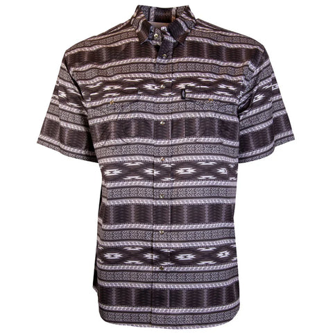 Hooey "Sol" Mens Black Aztec Shirt