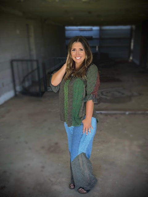 Boho Velvet Top #161