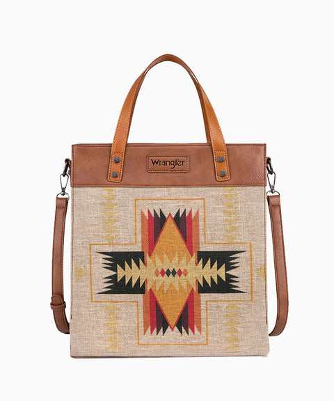 Wrangler Southwestern Art Print Crossbody/Tote WG54-8317AZ