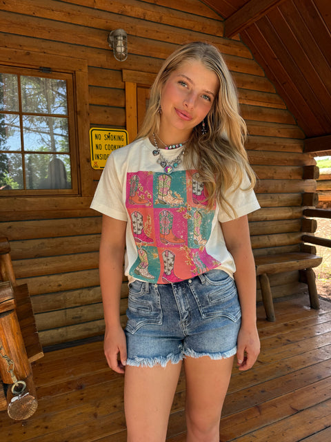 Western Patch Pocket Shorts #437