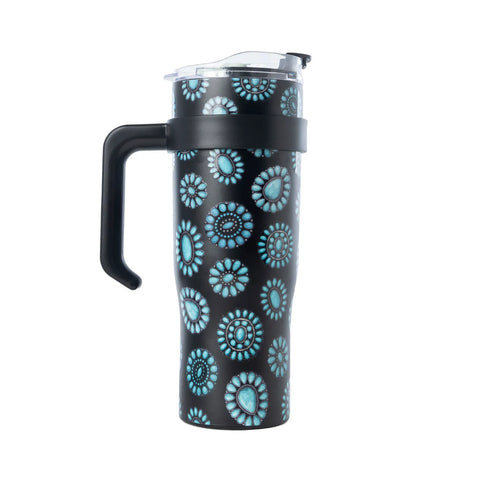 Myra Steel Concho Crest Tumbler S-14767