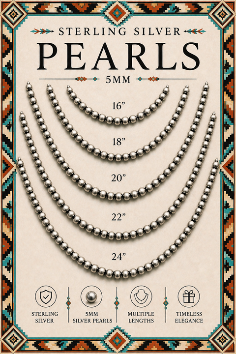5MM Silver Pearls