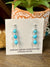 Native Handmade Turquoise Earrings Si-