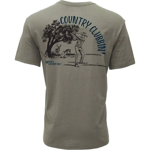 HOOEY COUNTRY CLUBBIN OLIVE HT19060L-S