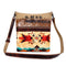 Sixtease Upcycled Canvas Shoulder Bag - SB9009