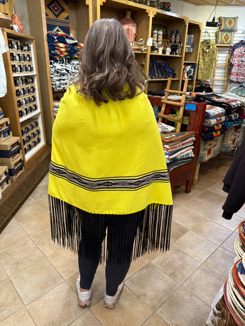 02 Kati Kodaseet/Cheyenne & Arapaho Handmade Shawl (yellow)