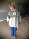 Washed Fabric Blocked Jacket #152