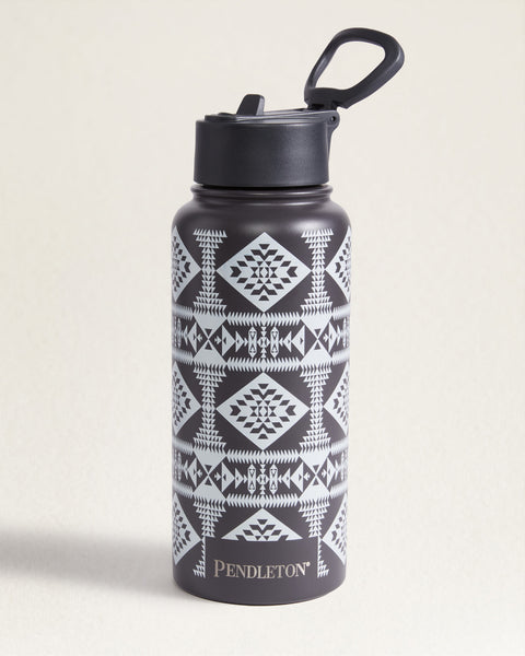 Pendleton 34oz Insulated Bottle -  Basket Maker Black