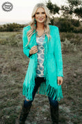Sterling Kreek - Scottsdale Suede Jacket Turquoise