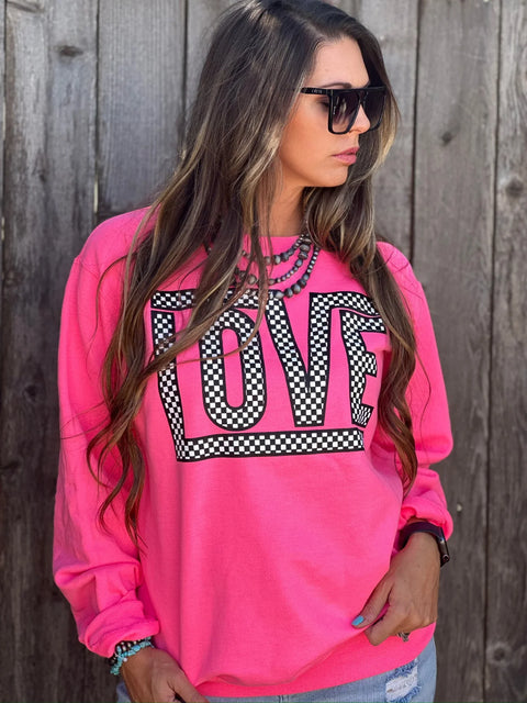 Funky Checkered Love #80 Sweatshirt