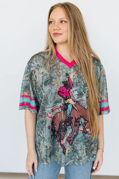 Varsity Rodeo Camo Cowboy Jersey