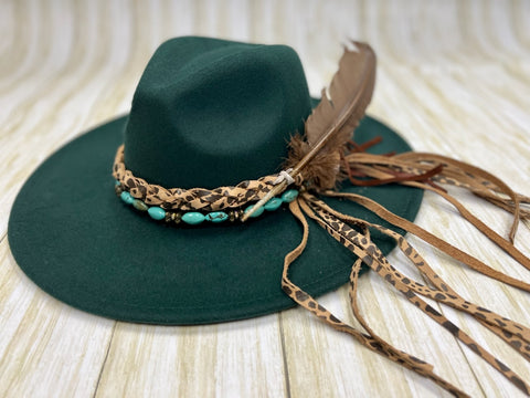 Ladies Hat w/Double Hatband