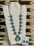 Zuni Petit Point Genuine Sterling Silver Turquoise Squash Set w/Post Earrings SONO-