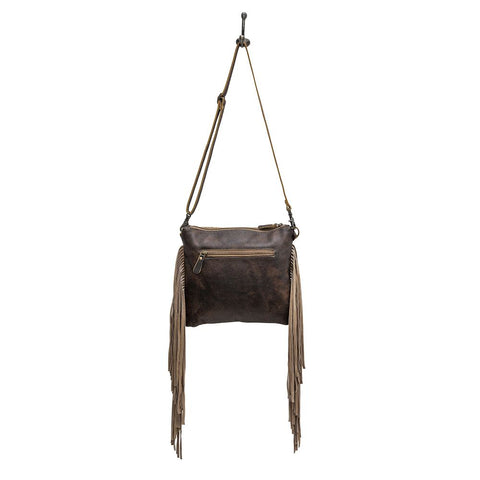 Myra Apple Leather & Hairon Bag