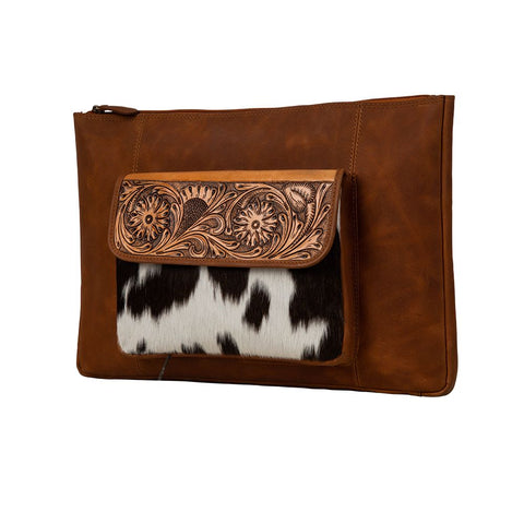 Myra Wynona Hand-Tooled Combo Laptop Sleeve
