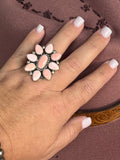 Pink Conch Shell Ring Adjustable