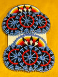Handmade Navajo Beaded Earring/Hair Clip Set