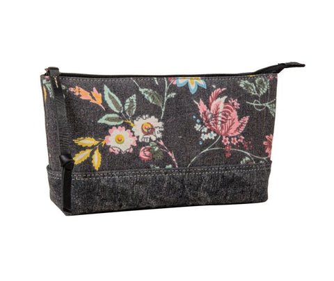 Myra Cavender Floral Canvas Pouch