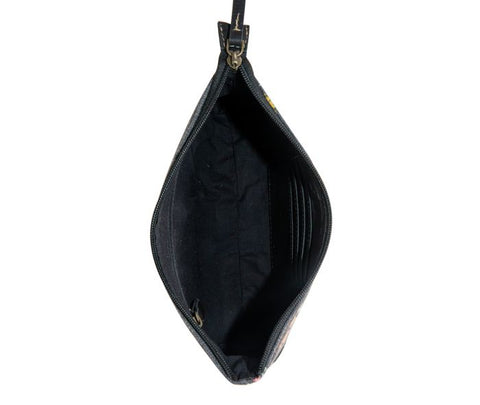 Myra Cavender Floral Canvas Pouch
