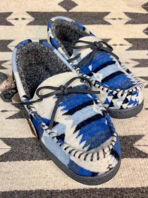 Joseph  Mens moccasins Blue