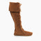 Women's Front Lace Knee High Moccasins
