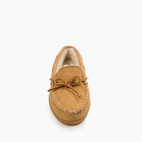 Women's Pile Lined Hardsole Moccasin