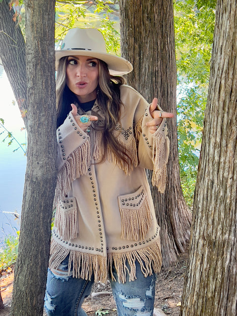 Fringe Oversized Jacket #82